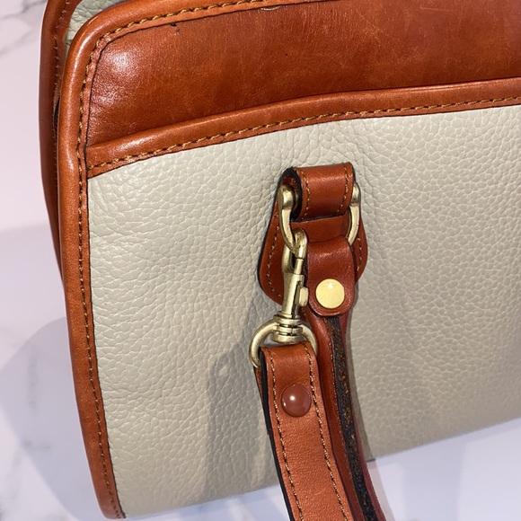 LIZ CLAIBORNE VINTAGE GENUINE LEATHER SATCHEL/ SHOULDER BAG - Picture 7 of 10